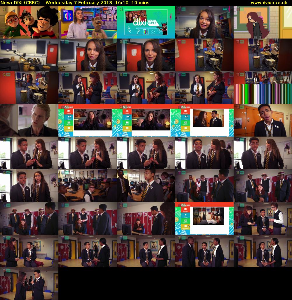 DIXI (CBBC) Wednesday 7 February 2018 16:10 - 16:20