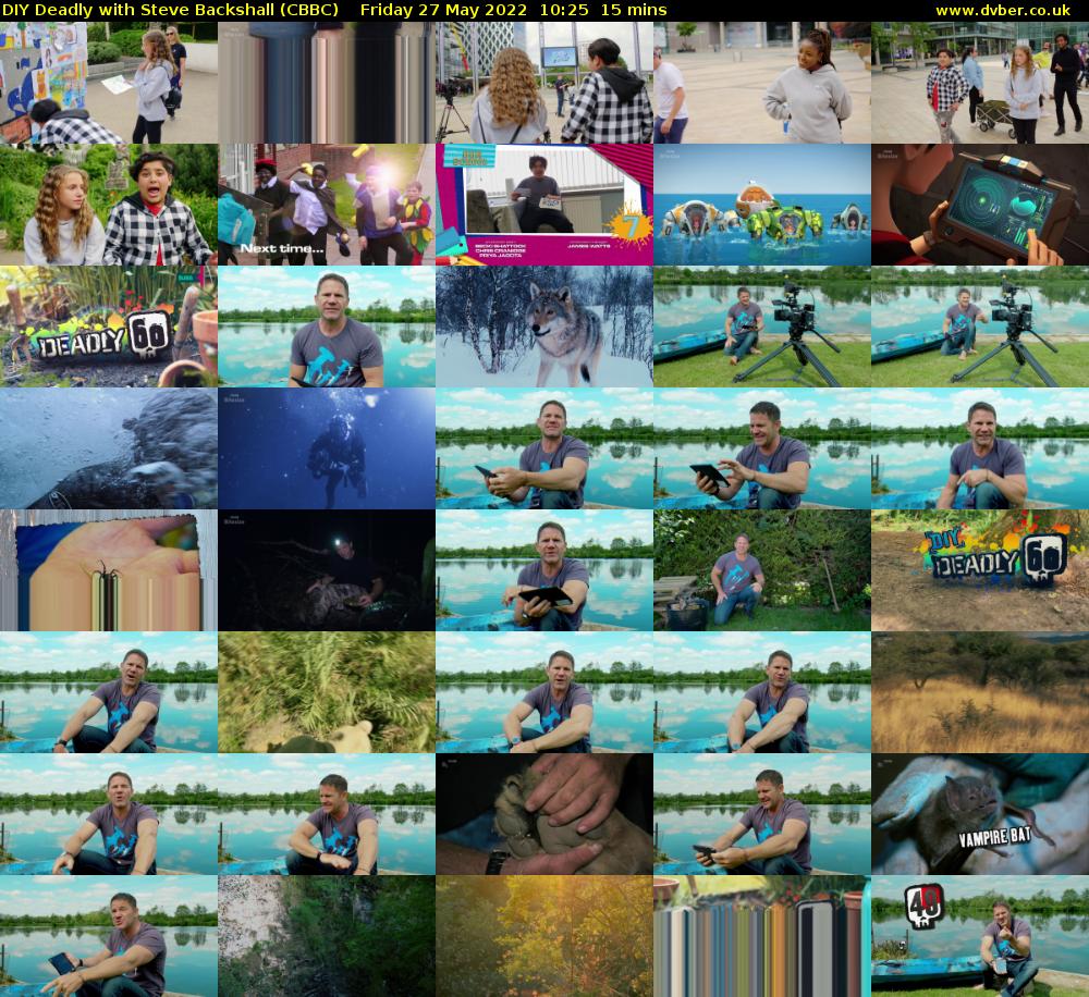 DIY Deadly with Steve Backshall (CBBC) Friday 27 May 2022 10:25 - 10:40