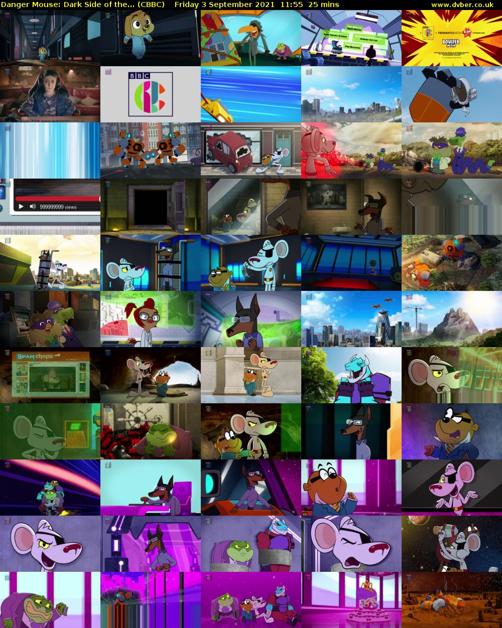 Danger Mouse: Dark Side of the... (CBBC) Friday 3 September 2021 11:55 - 12:20