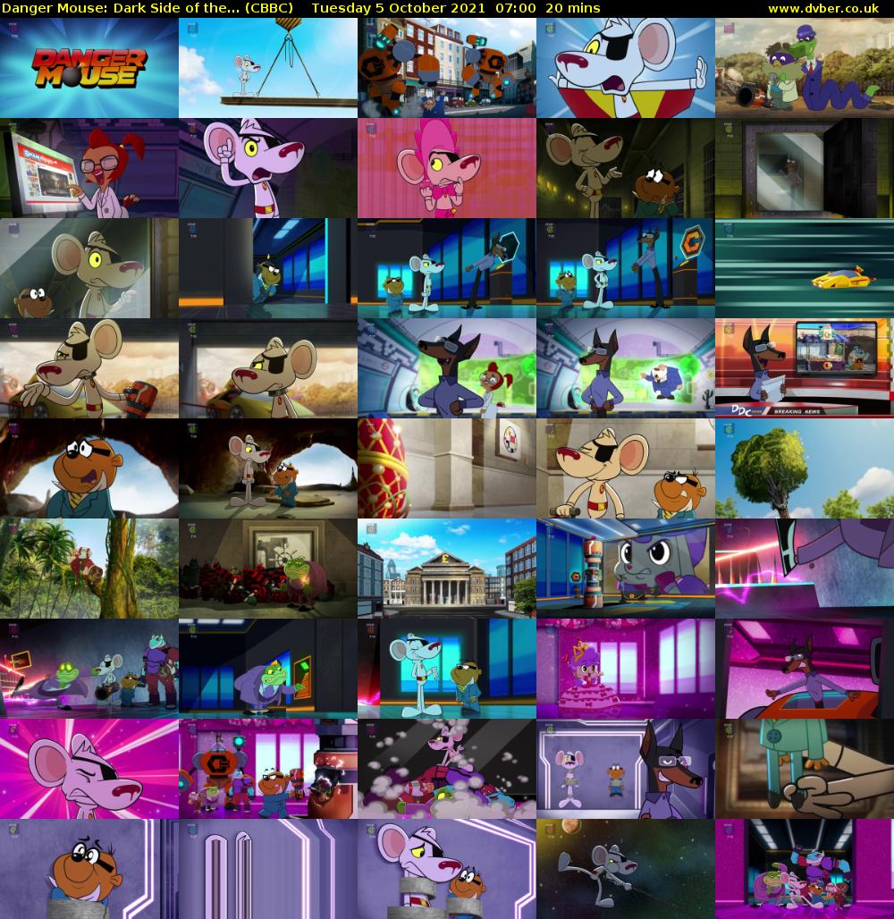 Danger Mouse: Dark Side of the... (CBBC) Tuesday 5 October 2021 07:00 - 07:20