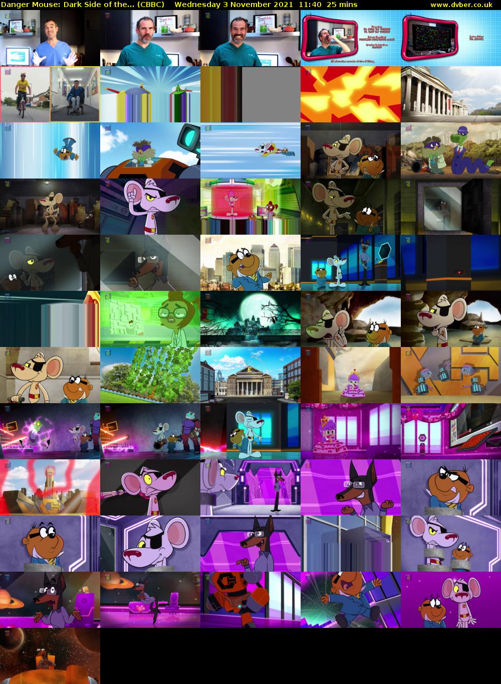 Danger Mouse: Dark Side of the... (CBBC) Wednesday 3 November 2021 11:40 - 12:05