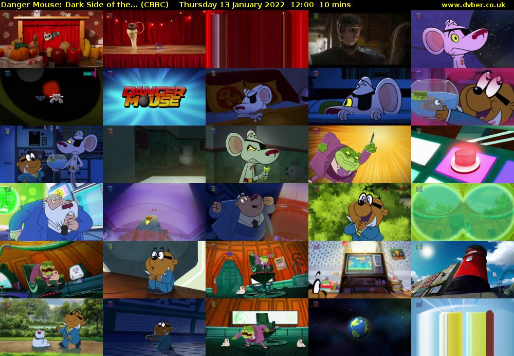 Danger Mouse: Dark Side of the... (CBBC) Thursday 13 January 2022 12:00 - 12:10