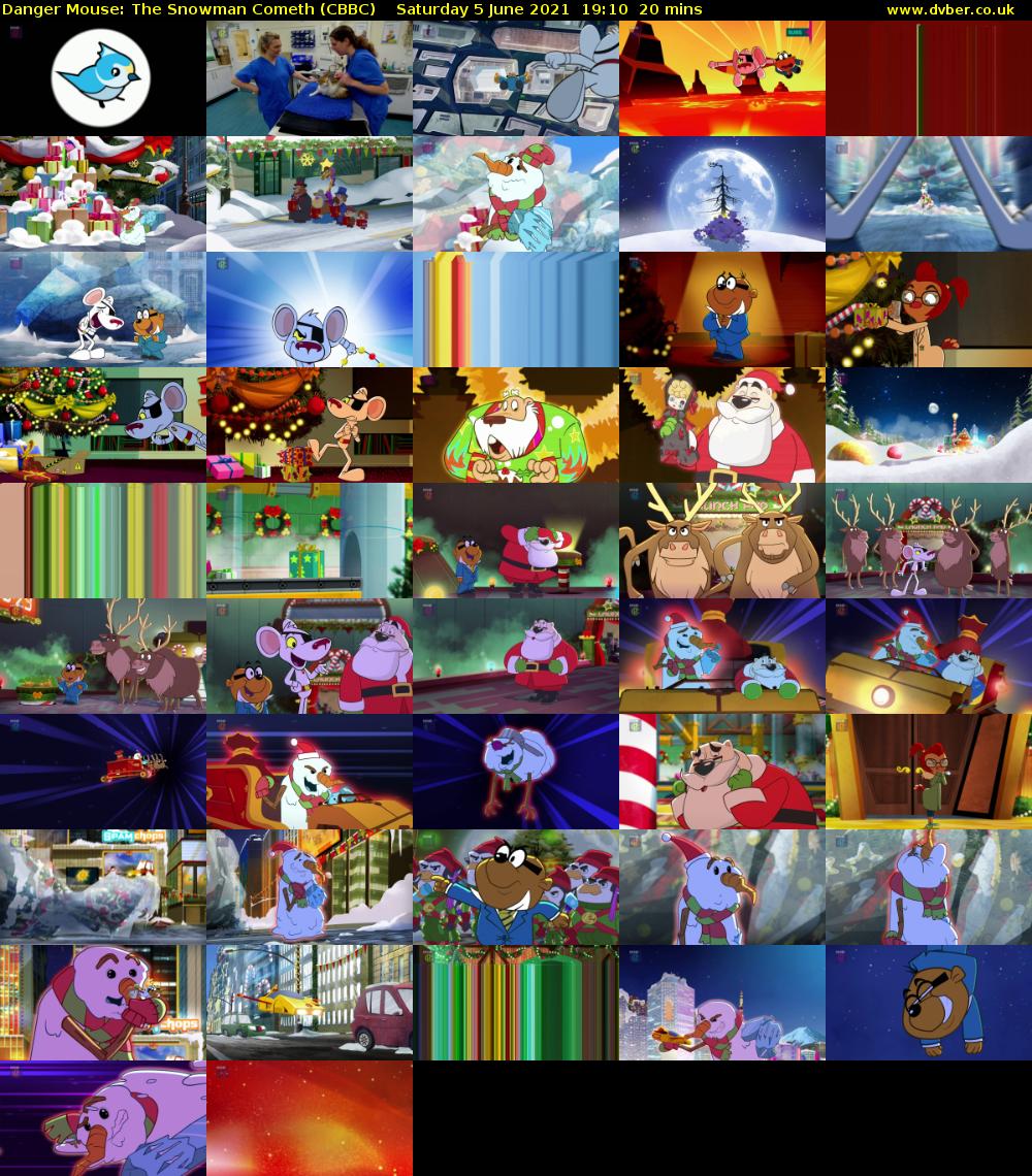 Danger Mouse: The Snowman Cometh (CBBC) Saturday 5 June 2021 19:10 - 19:30