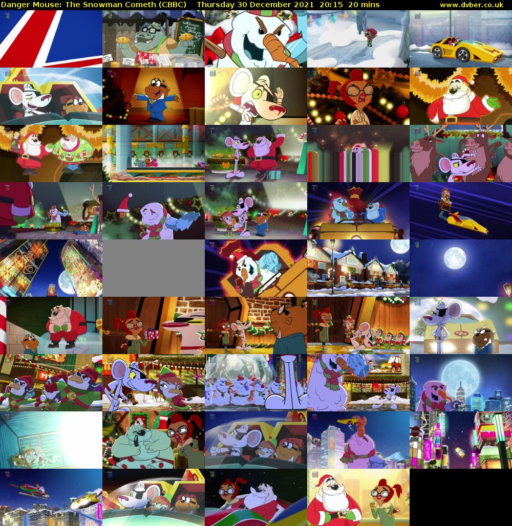 Danger Mouse: The Snowman Cometh (CBBC) Thursday 30 December 2021 20:15 - 20:35