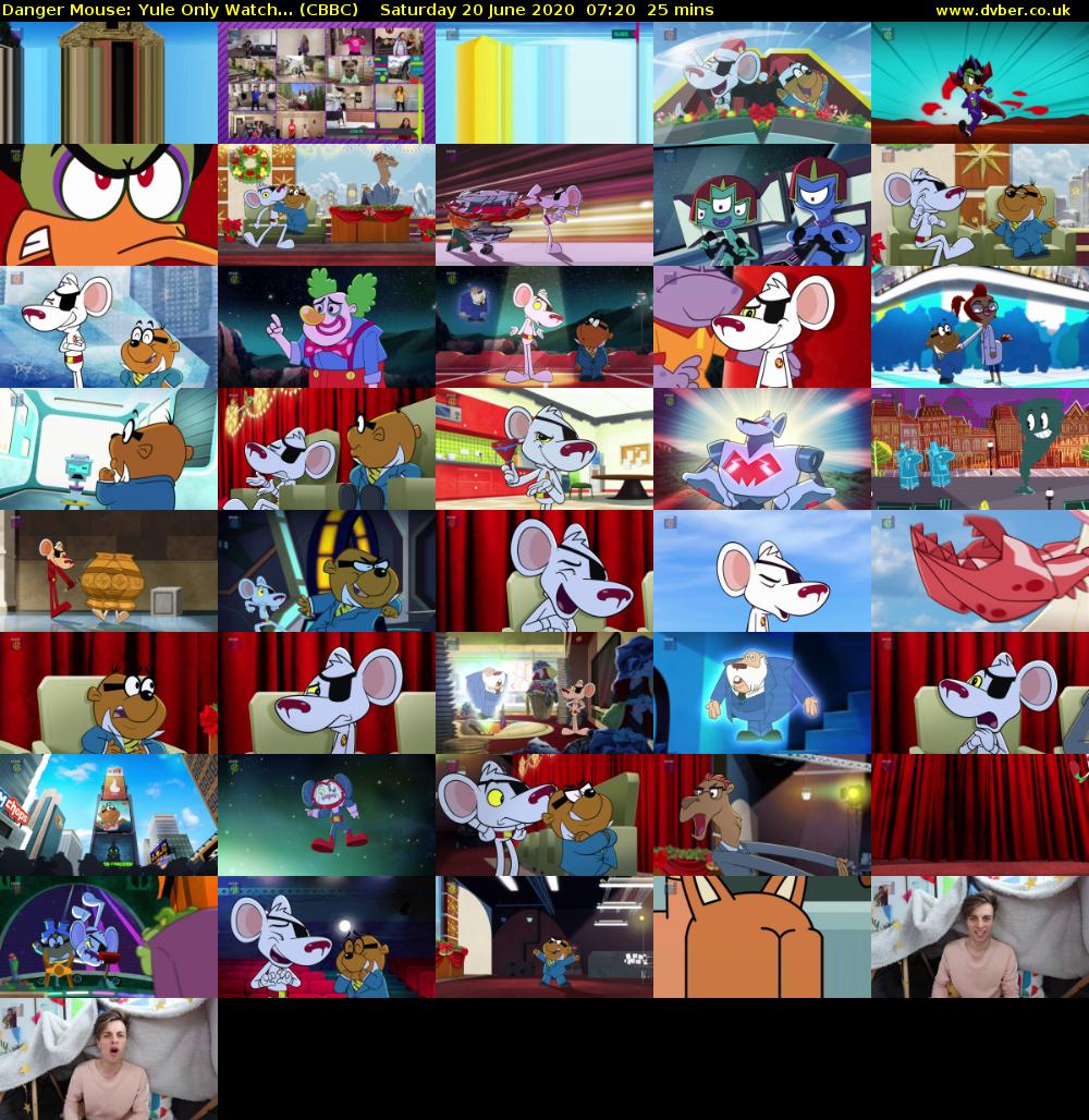 Danger Mouse: Yule Only Watch... (CBBC) Saturday 20 June 2020 07:20 - 07:45