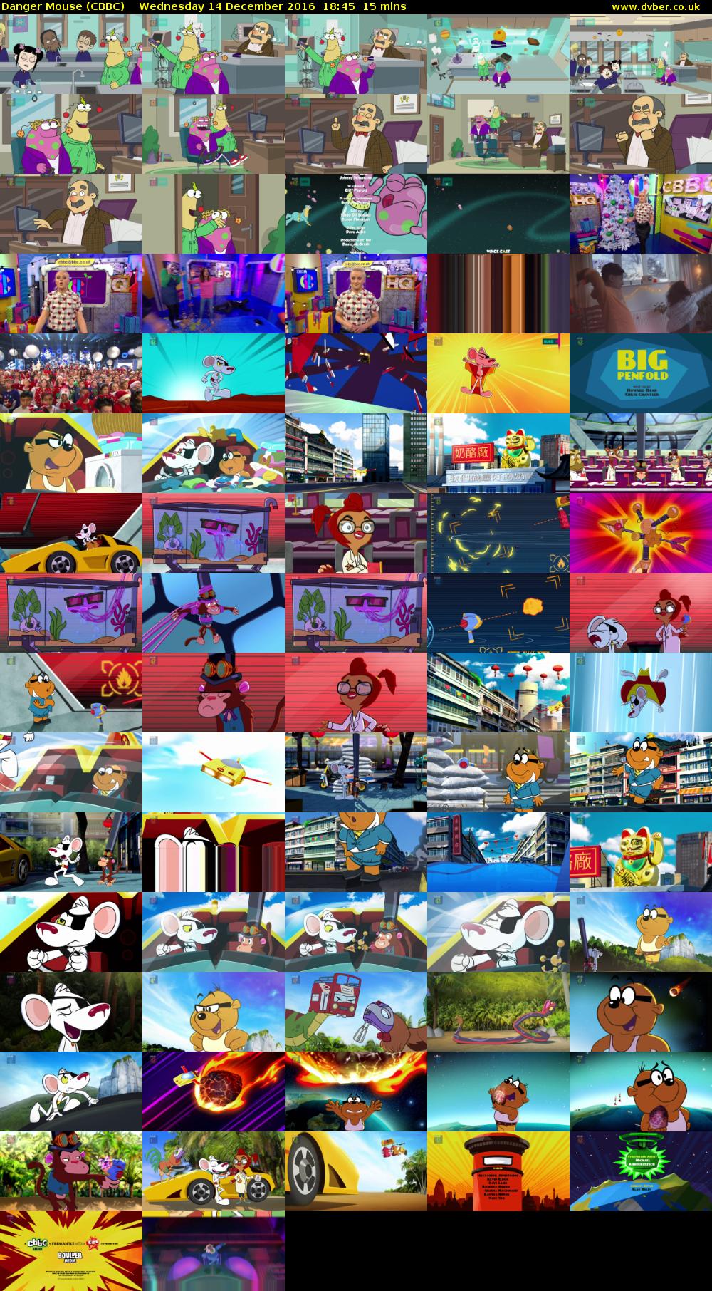Danger Mouse (CBBC) Wednesday 14 December 2016 18:45 - 19:00