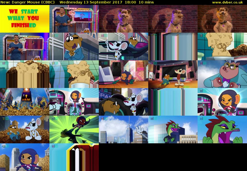 Danger Mouse (CBBC) Wednesday 13 September 2017 18:00 - 18:10