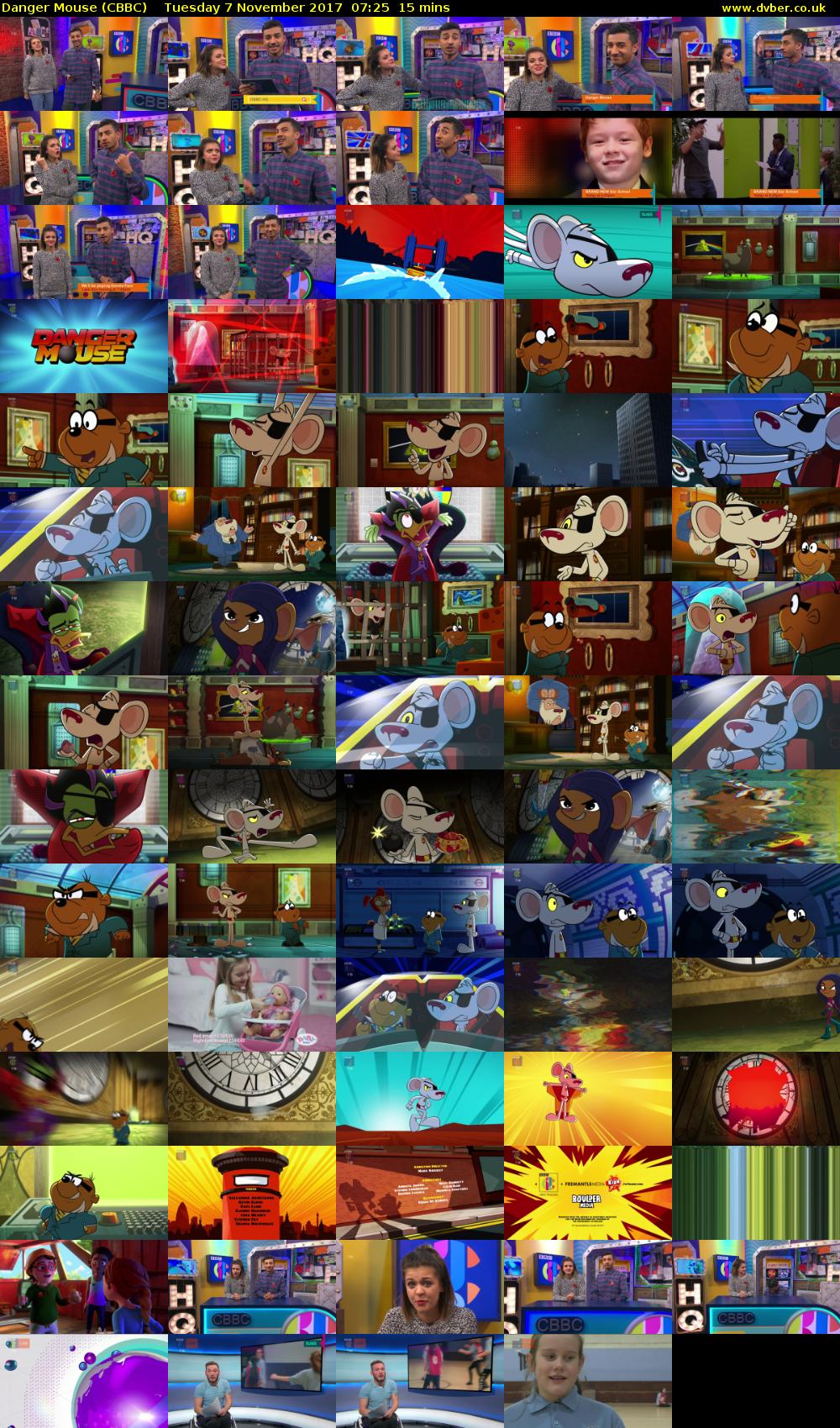 Danger Mouse (CBBC) Tuesday 7 November 2017 07:25 - 07:40