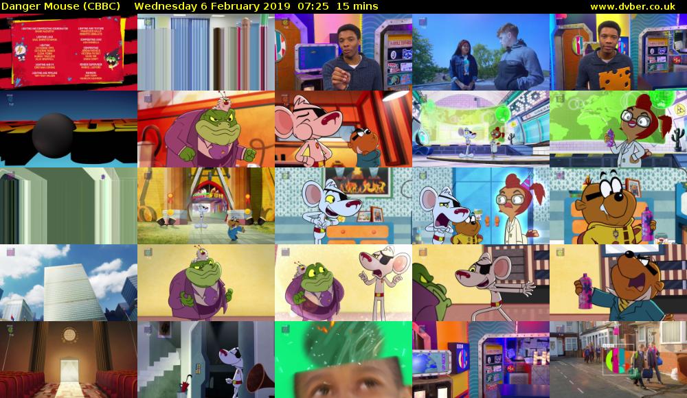 Danger Mouse (CBBC) Wednesday 6 February 2019 07:25 - 07:40