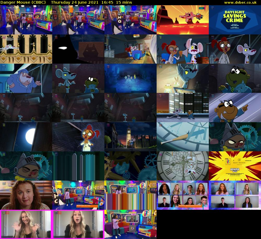 Danger Mouse (CBBC) Thursday 24 June 2021 16:45 - 17:00