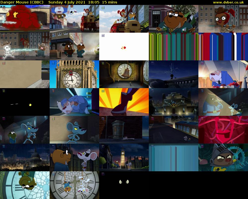 Danger Mouse (CBBC) Sunday 4 July 2021 18:05 - 18:20