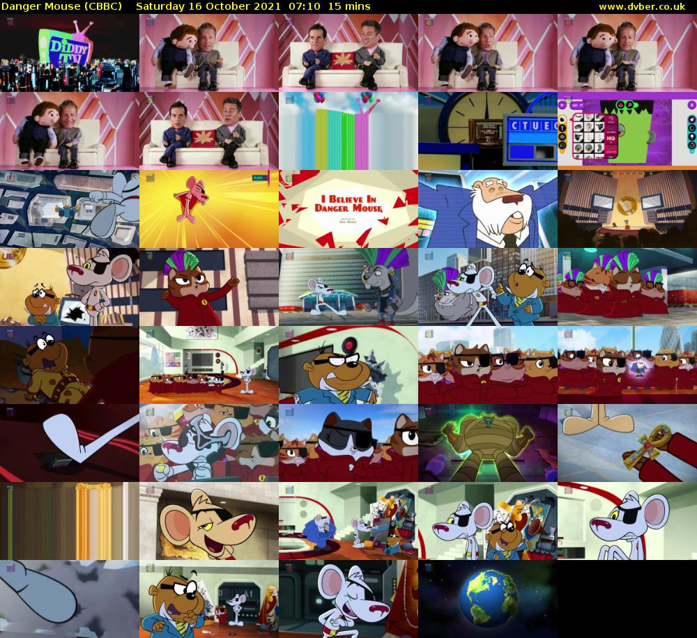 Danger Mouse (CBBC) Saturday 16 October 2021 07:10 - 07:25
