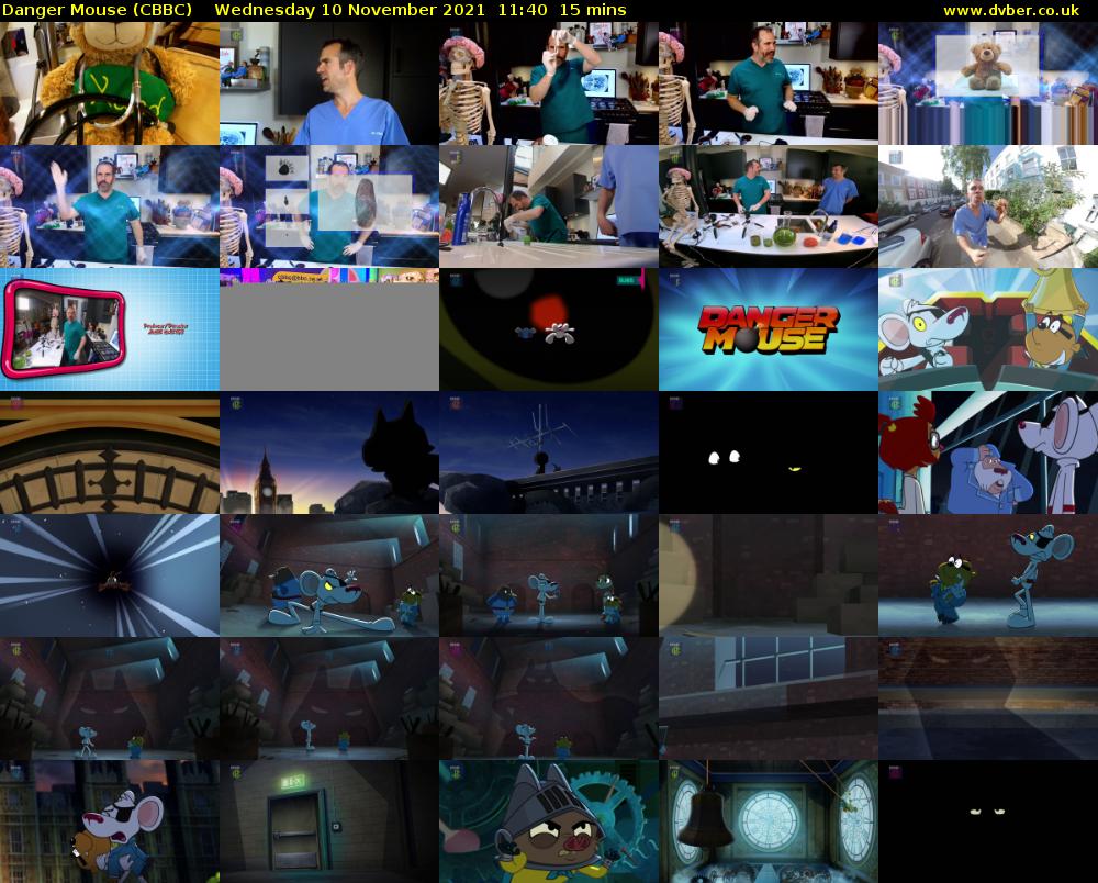 Danger Mouse (CBBC) Wednesday 10 November 2021 11:40 - 11:55