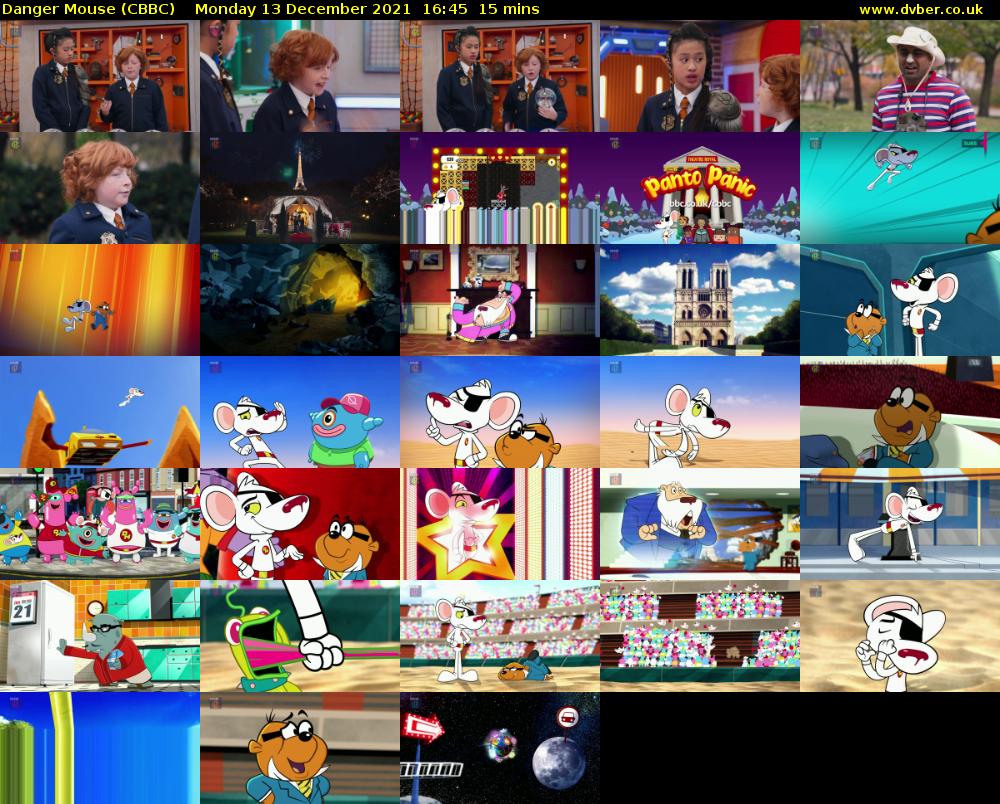 Danger Mouse (CBBC) Monday 13 December 2021 16:45 - 17:00