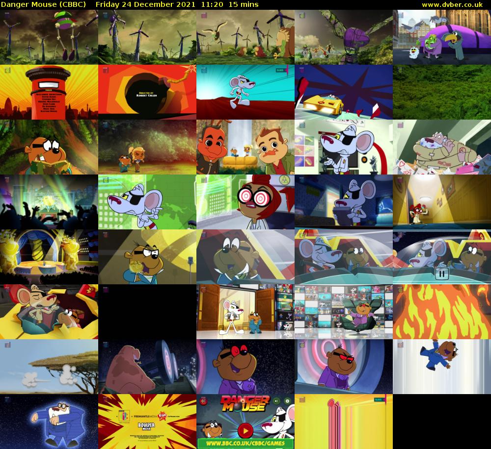 Danger Mouse (CBBC) Friday 24 December 2021 11:20 - 11:35