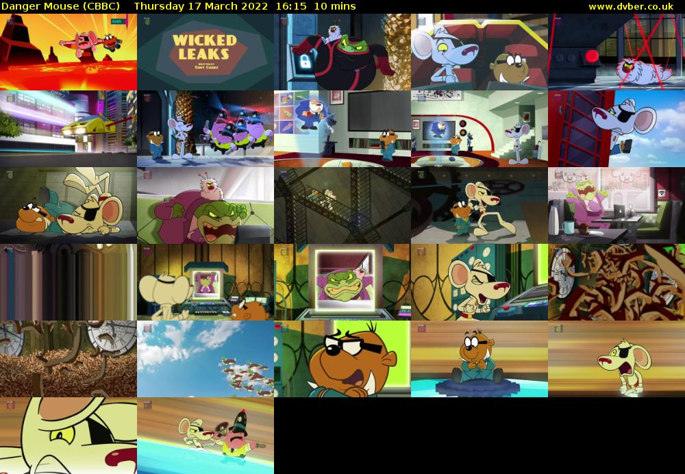 Danger Mouse (CBBC) Thursday 17 March 2022 16:15 - 16:25