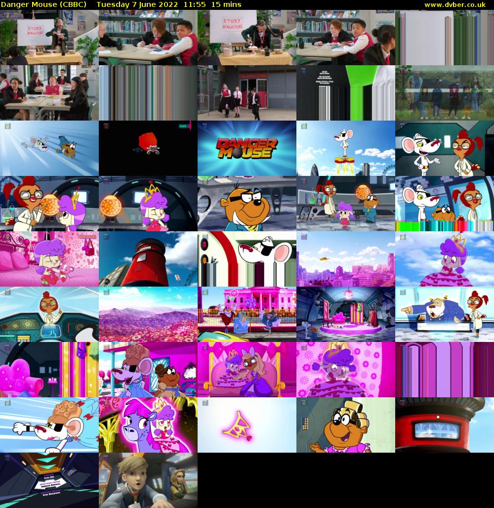 Danger Mouse (CBBC) Tuesday 7 June 2022 11:55 - 12:10