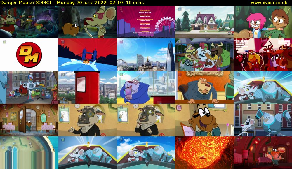 Danger Mouse (CBBC) Monday 20 June 2022 07:10 - 07:20