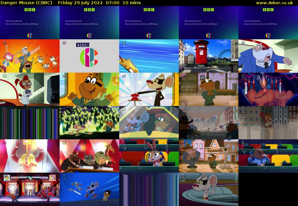 Danger Mouse (CBBC) Friday 29 July 2022 07:00 - 07:10