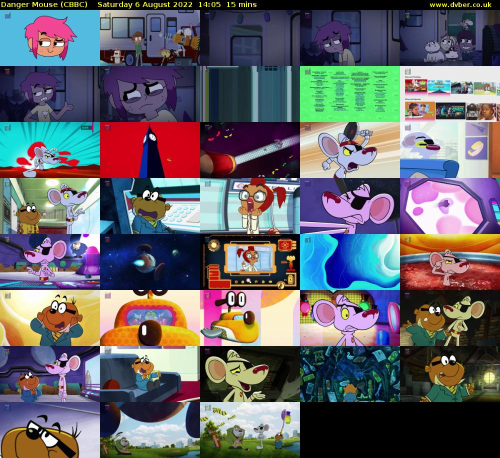 Danger Mouse (CBBC) Saturday 6 August 2022 14:05 - 14:20