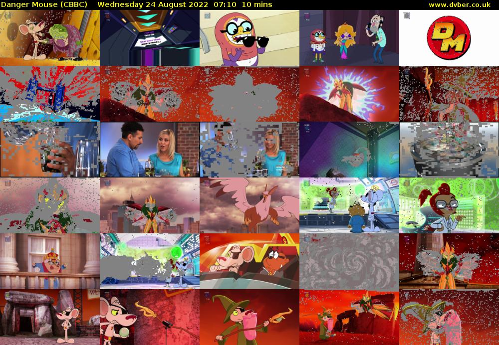 Danger Mouse (CBBC) Wednesday 24 August 2022 07:10 - 07:20