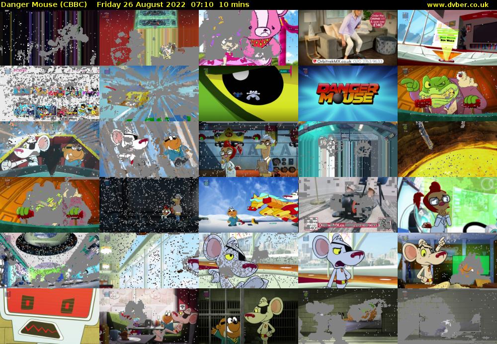 Danger Mouse (CBBC) Friday 26 August 2022 07:10 - 07:20
