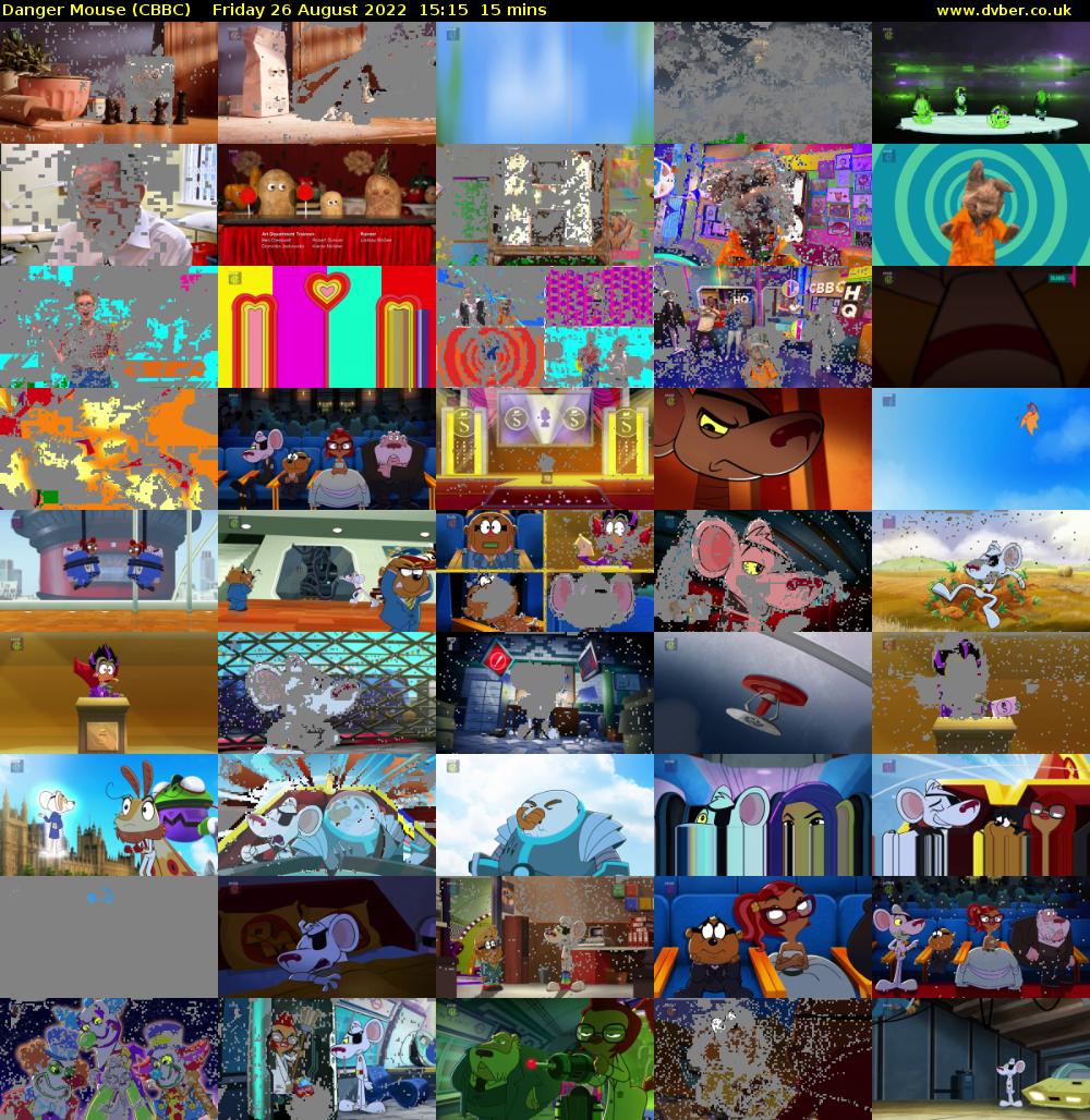 Danger Mouse (CBBC) Friday 26 August 2022 15:15 - 15:30