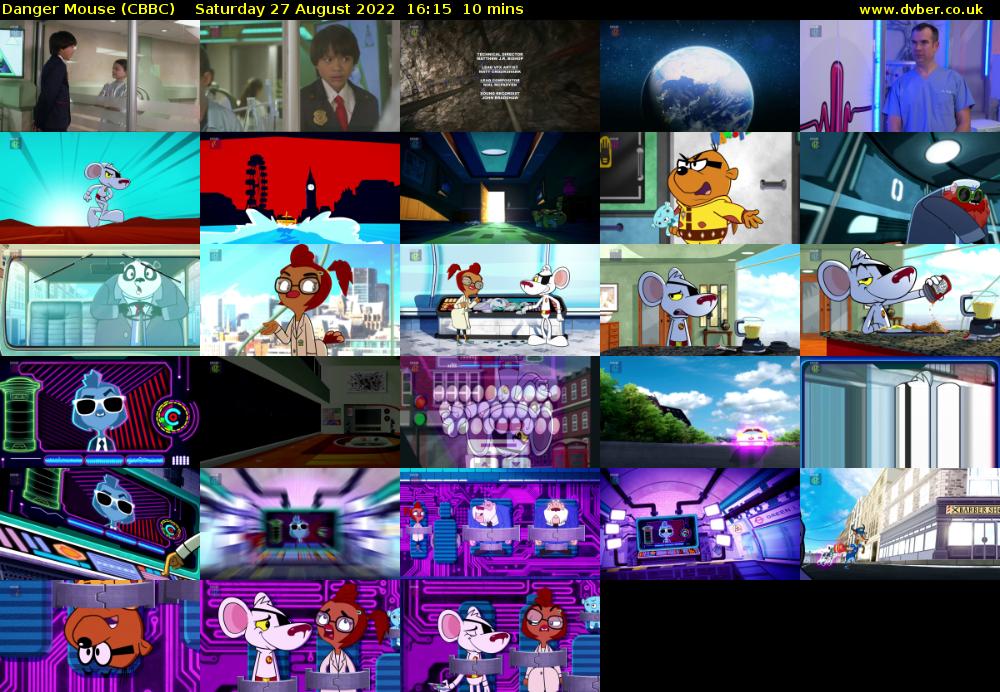 Danger Mouse (CBBC) Saturday 27 August 2022 16:15 - 16:25