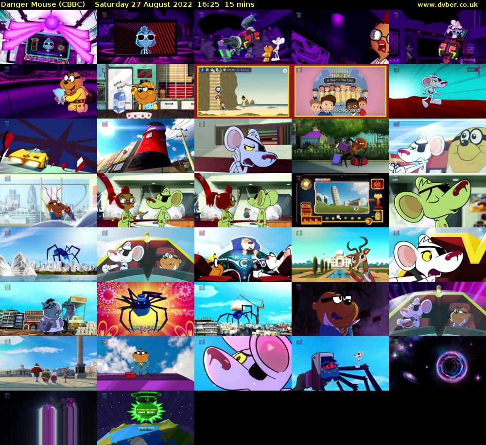 Danger Mouse (CBBC) Saturday 27 August 2022 16:25 - 16:40