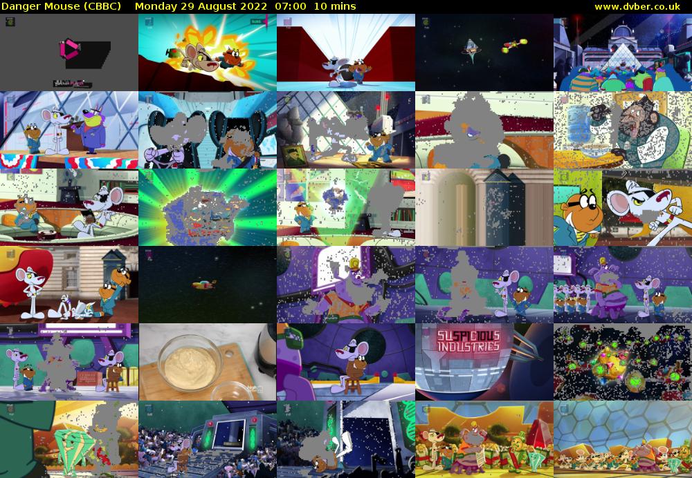 Danger Mouse (CBBC) Monday 29 August 2022 07:00 - 07:10