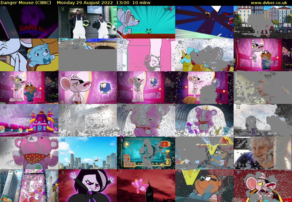 Danger Mouse (CBBC) Monday 29 August 2022 13:00 - 13:10