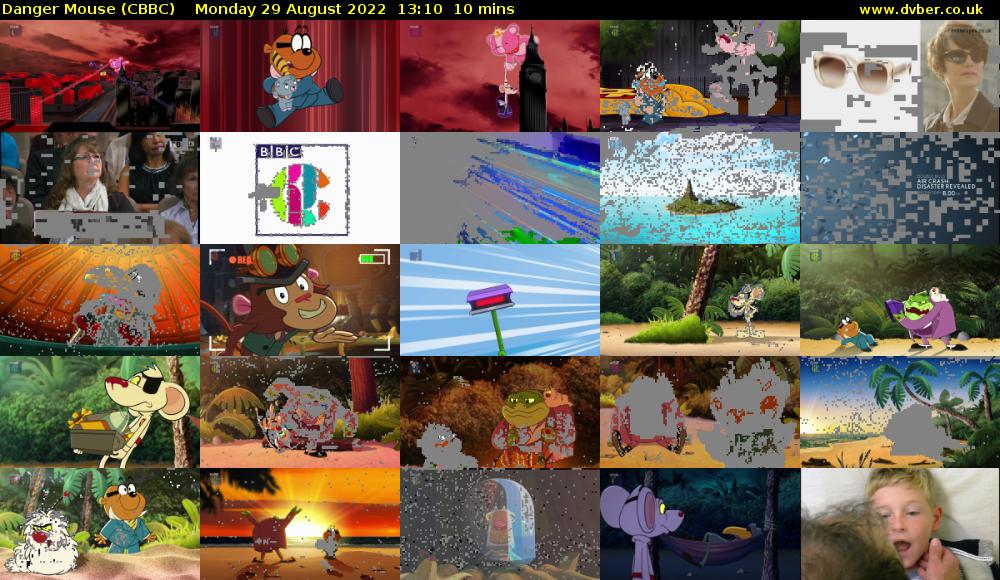Danger Mouse (CBBC) Monday 29 August 2022 13:10 - 13:20