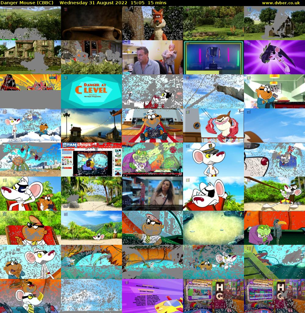 Danger Mouse (CBBC) Wednesday 31 August 2022 15:05 - 15:20
