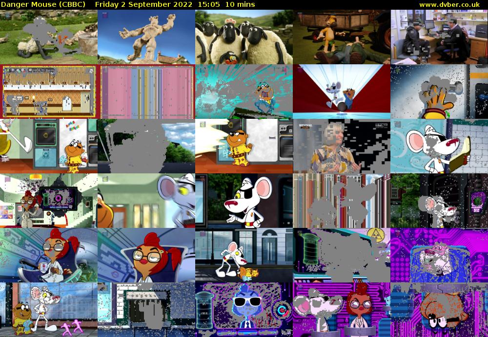 Danger Mouse (CBBC) Friday 2 September 2022 15:05 - 15:15