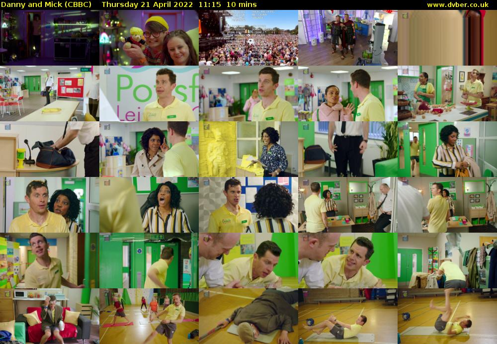 Danny and Mick (CBBC) Thursday 21 April 2022 11:15 - 11:25