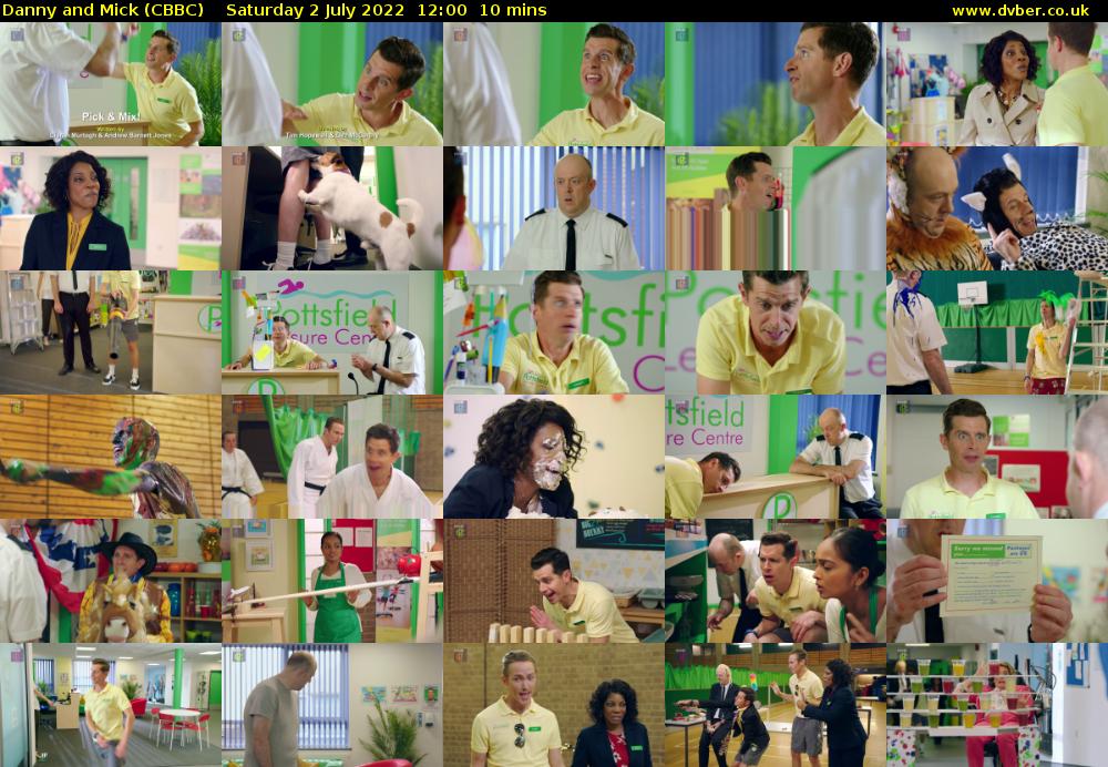 Danny and Mick (CBBC) Saturday 2 July 2022 12:00 - 12:10