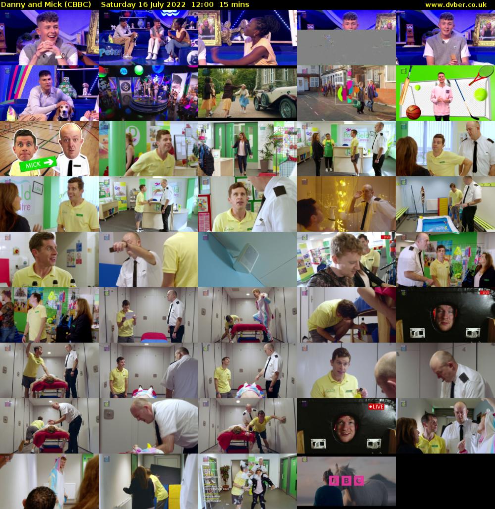 Danny and Mick (CBBC) Saturday 16 July 2022 12:00 - 12:15