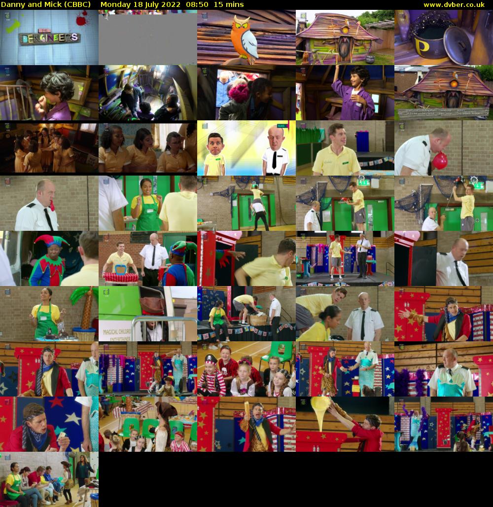 Danny and Mick (CBBC) Monday 18 July 2022 08:50 - 09:05