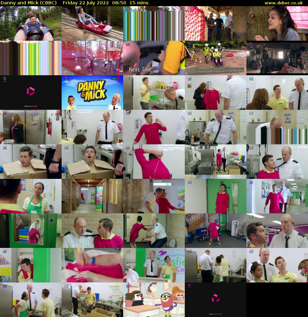 Danny and Mick (CBBC) Friday 22 July 2022 08:50 - 09:05