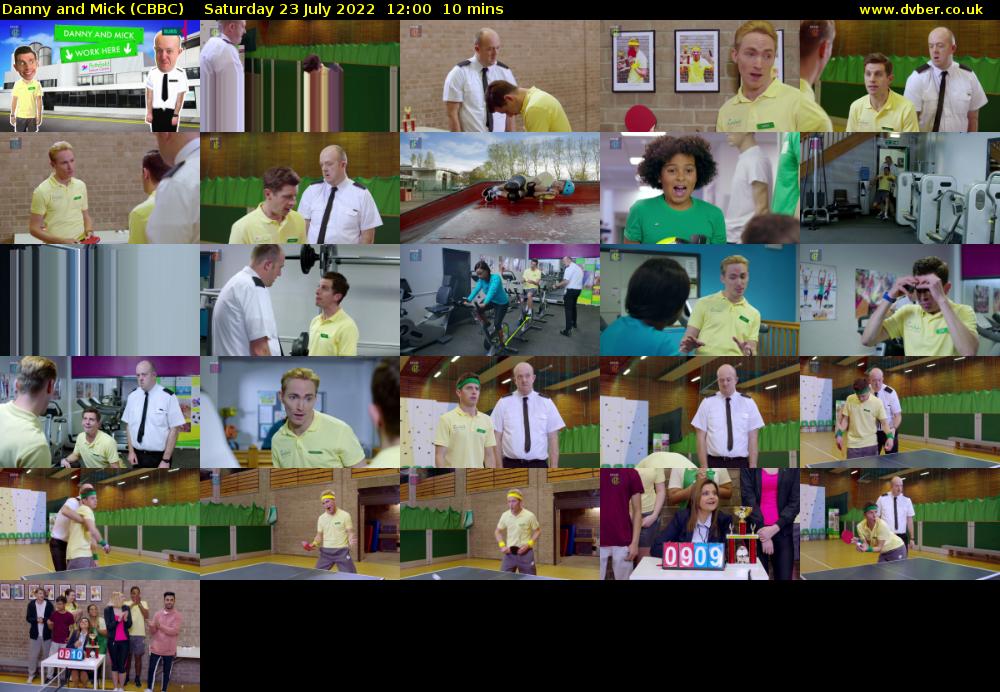 Danny and Mick (CBBC) Saturday 23 July 2022 12:00 - 12:10