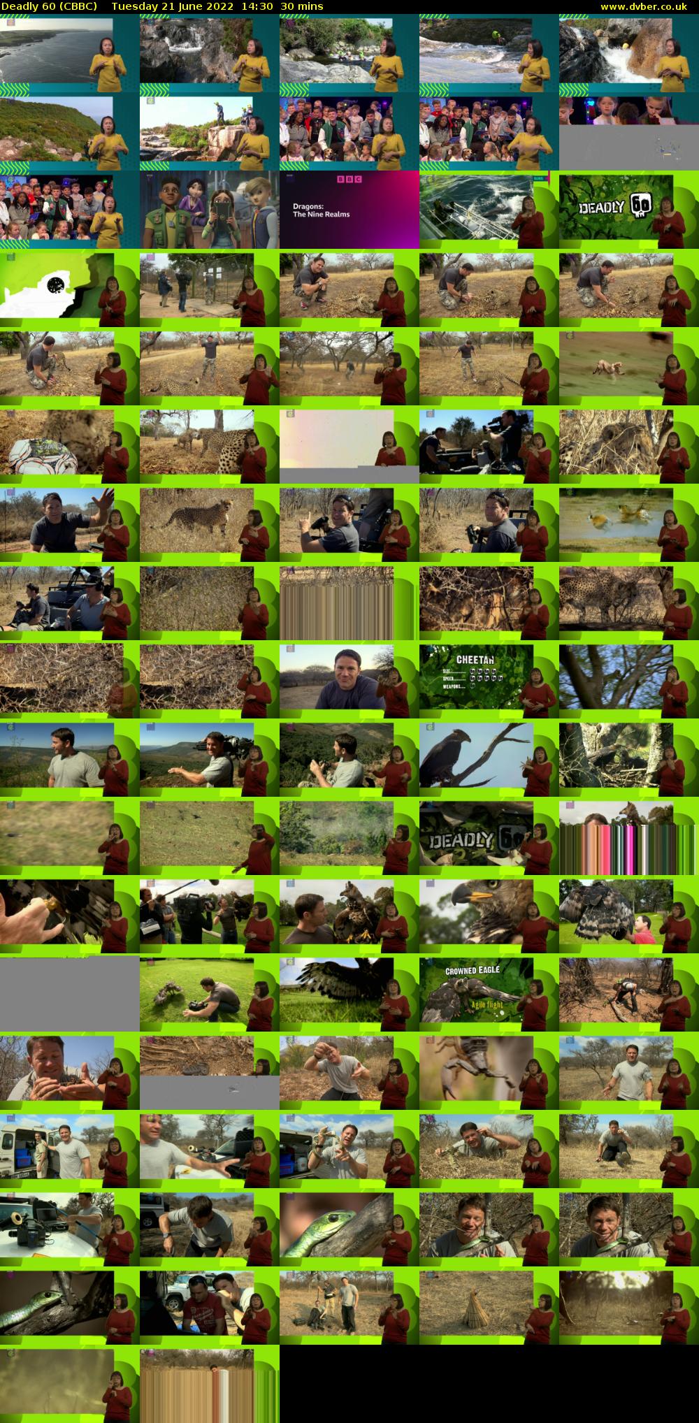 Deadly 60 (CBBC) Tuesday 21 June 2022 14:30 - 15:00