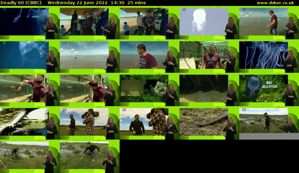 Deadly 60 (CBBC) Wednesday 22 June 2022 14:30 - 14:55