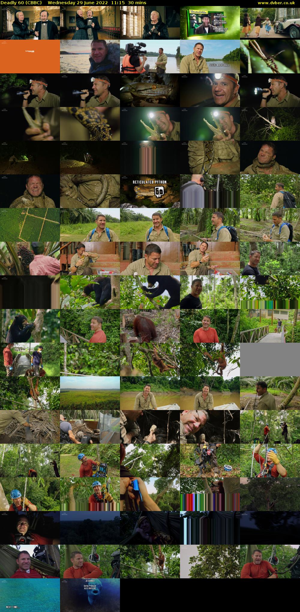 Deadly 60 (CBBC) Wednesday 29 June 2022 11:15 - 11:45