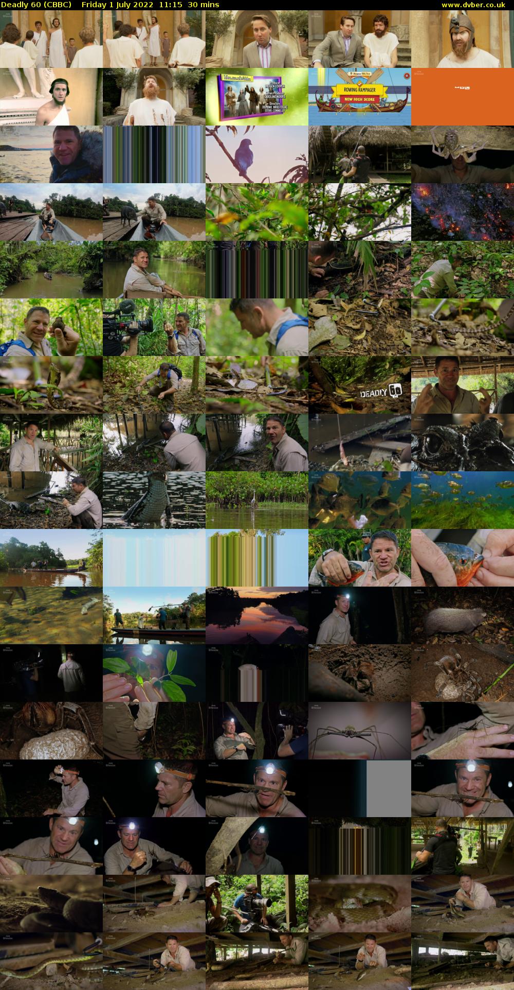 Deadly 60 (CBBC) Friday 1 July 2022 11:15 - 11:45