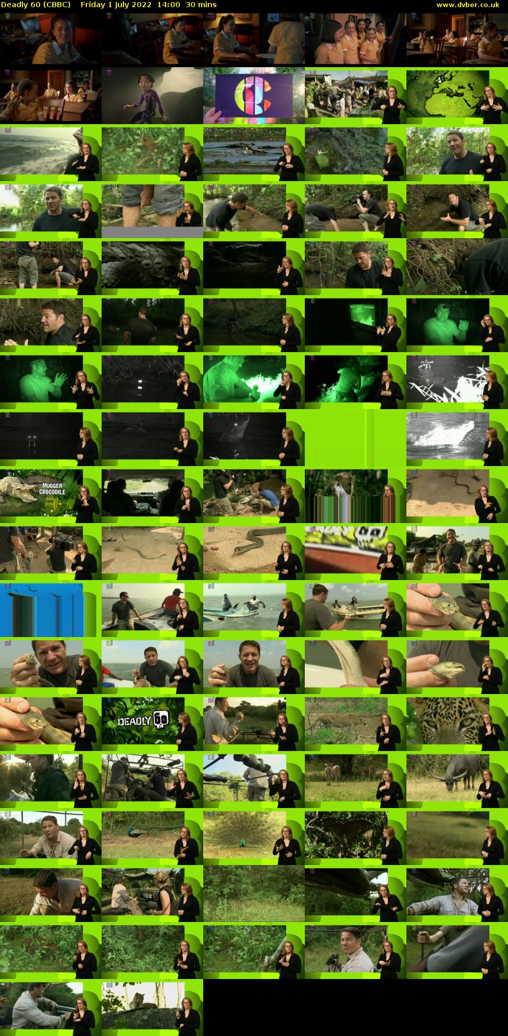 Deadly 60 (CBBC) Friday 1 July 2022 14:00 - 14:30