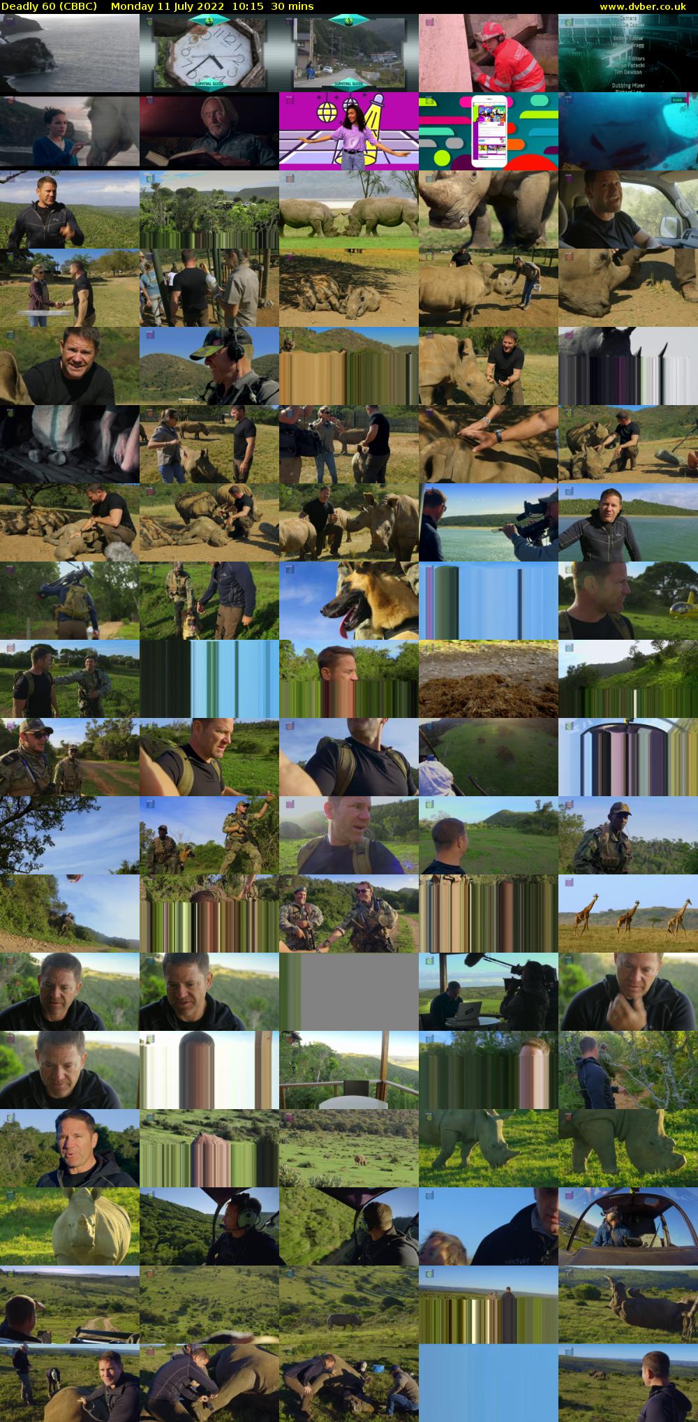 Deadly 60 (CBBC) Monday 11 July 2022 10:15 - 10:45