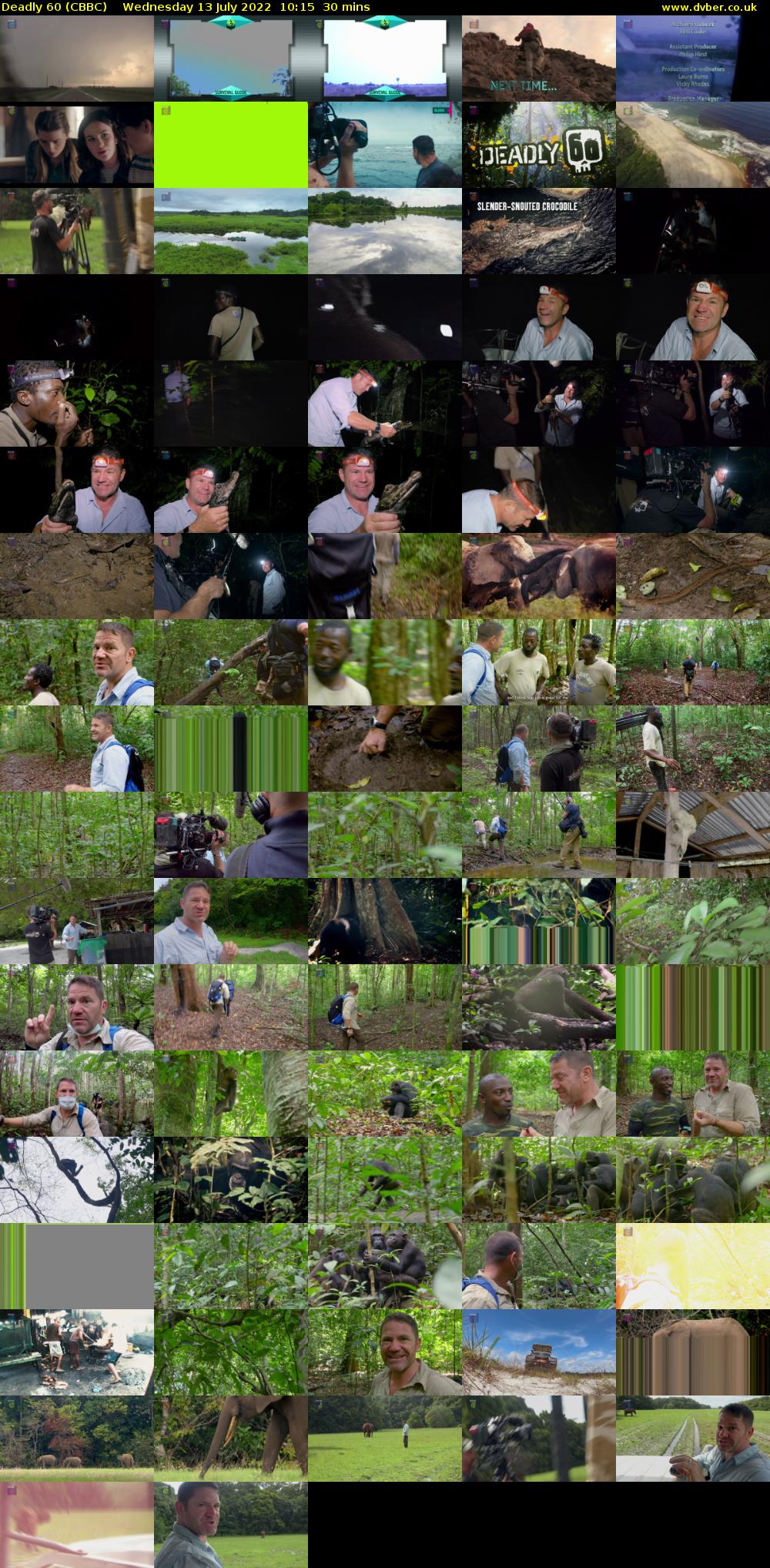 Deadly 60 (CBBC) Wednesday 13 July 2022 10:15 - 10:45