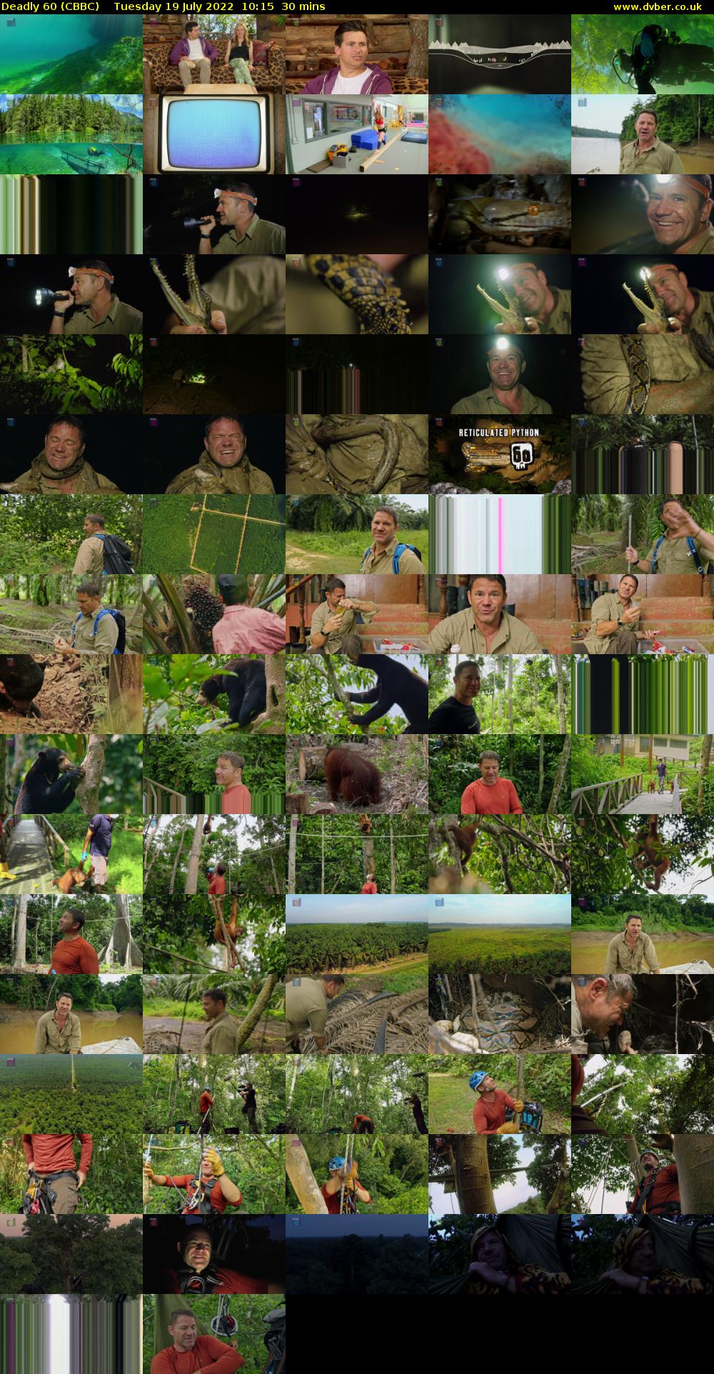 Deadly 60 (CBBC) Tuesday 19 July 2022 10:15 - 10:45