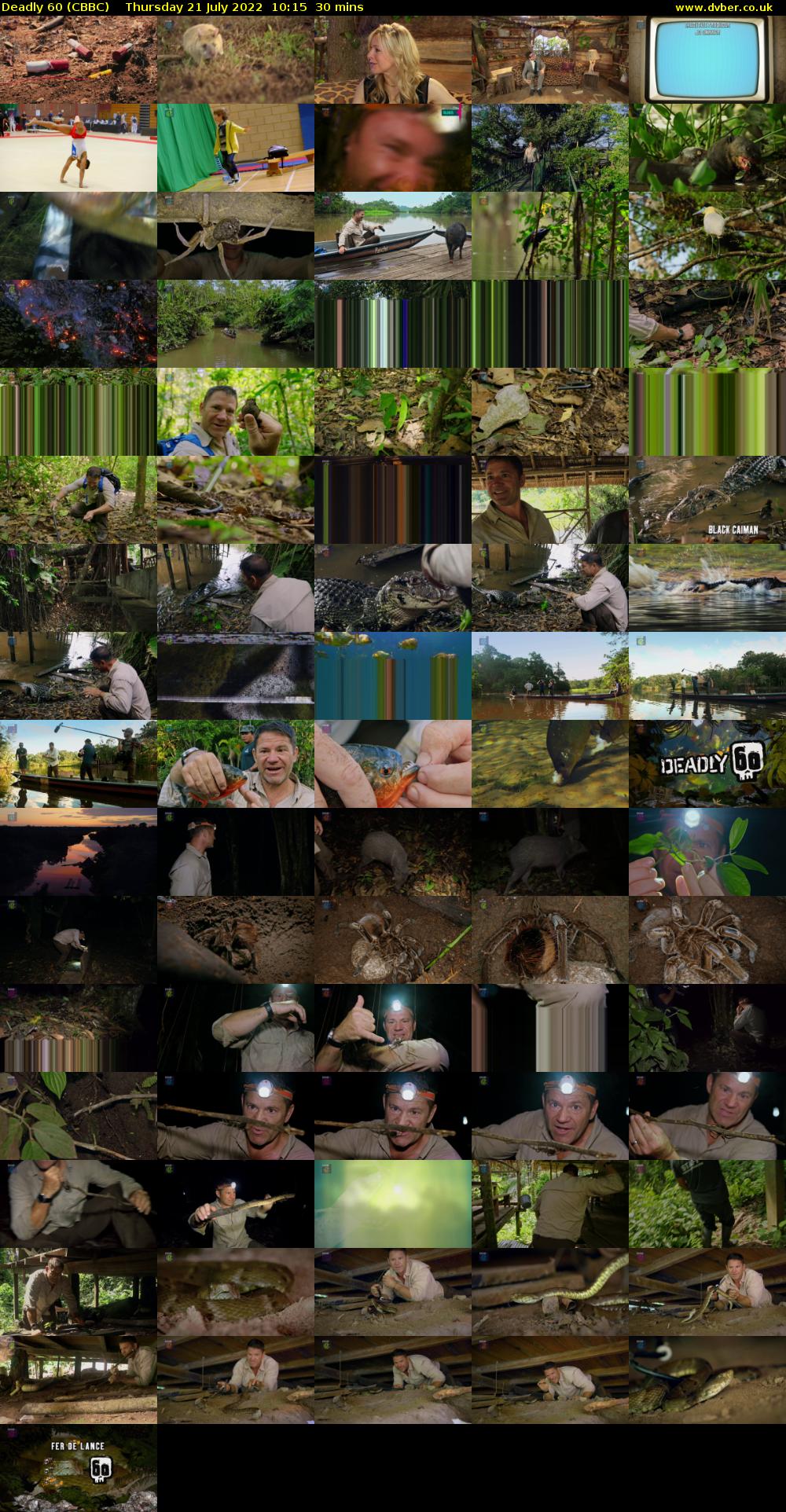 Deadly 60 (CBBC) Thursday 21 July 2022 10:15 - 10:45