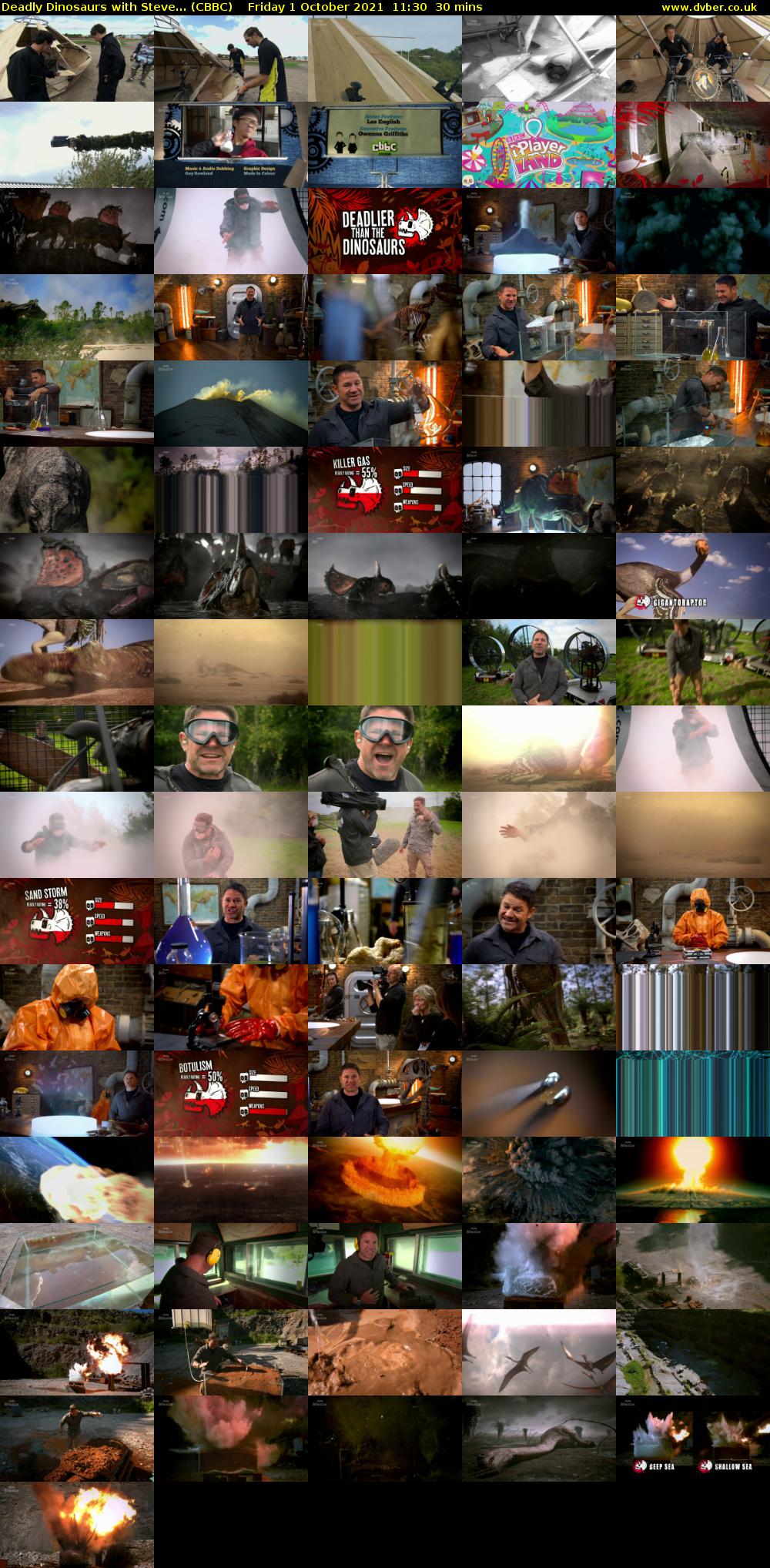 Deadly Dinosaurs with Steve... (CBBC) Friday 1 October 2021 11:30 - 12:00